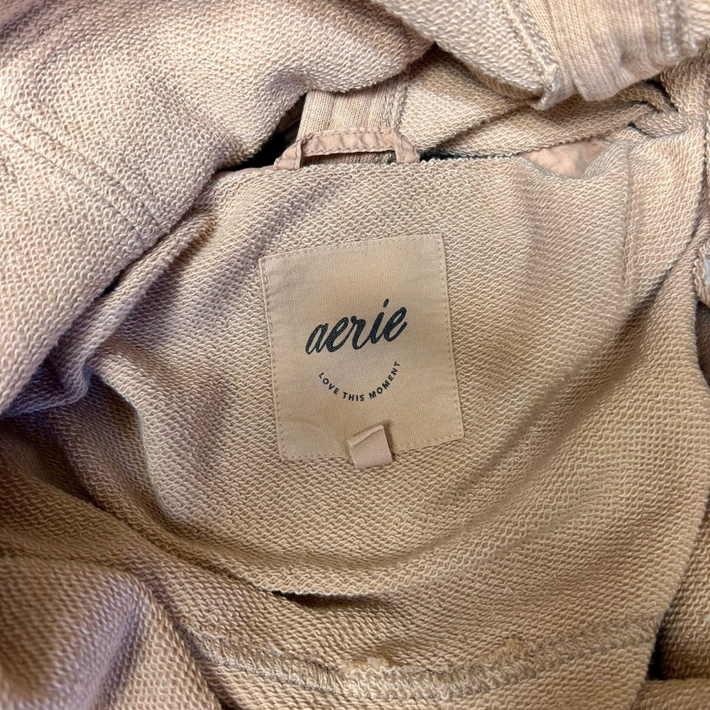 Aerie LumberJane Fleece Shirt in the color Toasty. - Picture 2 of 5
